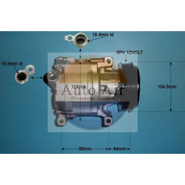 Auto Air Gloucester 14-0214 - Compressor - Air Conditioning image