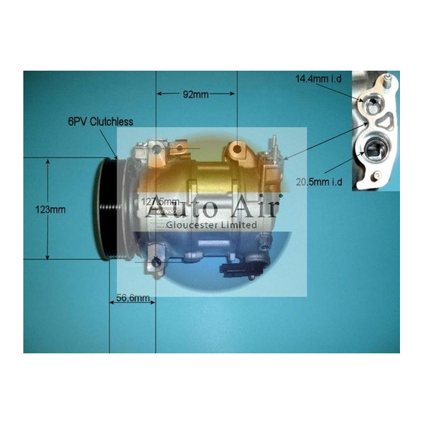 Auto Air Gloucester 14-9638 - Compressor - Air Conditioning image