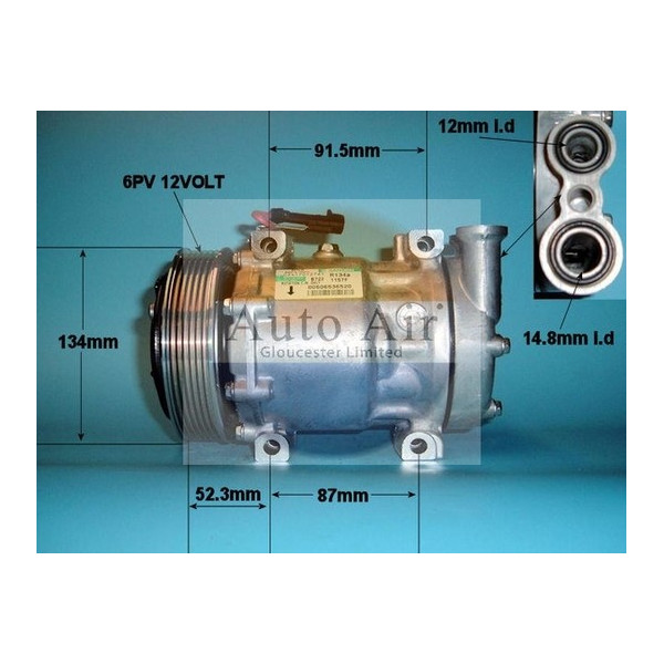 Auto Air Gloucester 14-1157 - Compressor - Air Conditioning image
