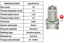 Spark Plug Audi Renault Skoda VW 89-15