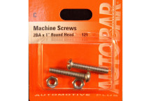 Autobar Machine Screws 2BA x 1 Pack of 2