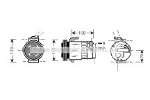 CMPRSSR VAUXHALL ASTRA G 98-00