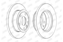PR BRK DISC FT VW CARAVELLE TRANSPORTER 90-95