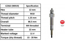 Glow Plug Mazda 99-06