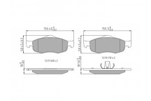 BRK PAD SET FT FORD 86-01