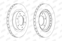 SINGLE BRK DISC FT MITS PAJERO SHOGUN 06-15