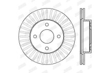 SGL BRK DISC FT NISS MARCH MICRA 93-03