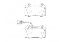 BRK PAD SET FT JAGUAR SEAT 97-06