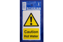Caution Hot Water Sticker