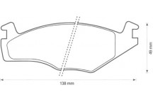 BRK PAD SET FT SEAT VW 81-02