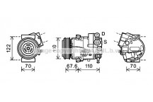 CMPRSSR ASTRA J CASCADA MERIVA 08-20