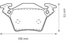 BRK PAD SET R MERCEDES 96-03