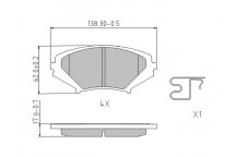 BRK PAD SET FT MAZDA 03-12