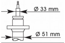 SGL SHOCK ABS FT L&R AUDI SEAT SKODA VW 96-13