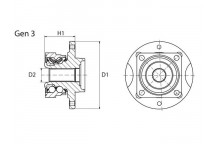 Wheel Bearing Kit Chevrolet Vauxhall 94-12