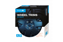 Simply Auto SWT121 Black Prime Wheel Trim Set (15 Inch)