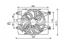 CLG FAN FIAT 500L MPW TREKKING 13-20
