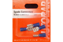 Autobar Female Spades 6.3mm 15 Amp Pack of 4