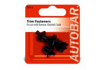 Autobar Trim Fasteners for Daewoo/Vauxhall/Saab Pack of 4