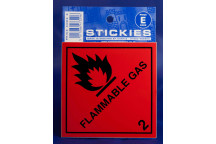 Flammable Gas Sticker