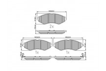 BRK PAD SET FT CHEVROLET DAEWOO SAAB 97-13