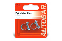 Autobar Petrol Pipe Clips 8?10mm Pack of 2