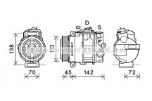CMPRSSR MERC CLS E S CLASS 98-10