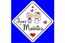 Just Married Sticker