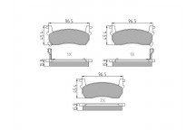 Brake Pad Set - Disc Brake Nissan 82-92