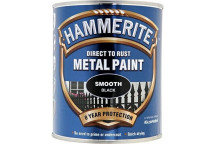 Hammerite 5092966 Smooth Black 750ml - Smooth Finish Rust-Pr