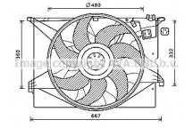 CLG FAN MERC CL S CLASS 06-14