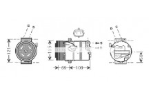 CMPRSSR VAUXHALL ASTRA H ZAFIRA G 03-15