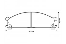 BRK PAD SET FT FORD LDV NISSAN SUBARU TOYOTA 82-16
