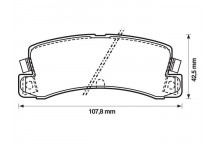 BRK PAD SET R LEXUS TOYOTA VW 75-07