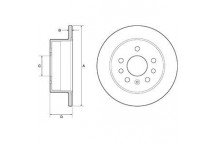 Brake Disc Vauxhall Saab 88-98