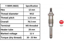 Glow Plug Alfa Romeo Fiat Land Rover 79-94