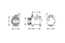 CMPRSSR CHRY PT CRUISER 02-08
