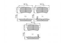 Brake Pad Set - Disc Brake Ssangyong 02-17