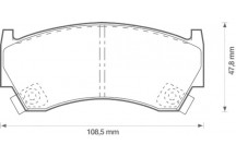 BRK PAD SET FT MAZDA NISSAN 87-00