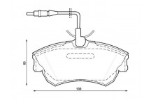 BRK PAD SET FT RENAULT 96-02