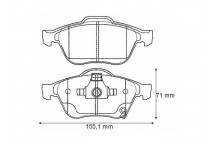 BRK PAD SET FT TOYOTA 97-03