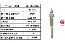 Glow Plug Toyota VW 82-05