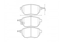 BRK PAD SET FT INFINITI NISSAN 03-08