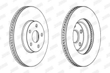 SINGLE BRK DISC FT TOYO CELICA 99-05