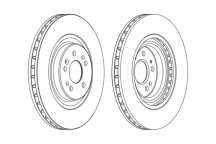 SGL BRK DISC FT MERC GL ML CLASS 98-05