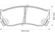 BRK PAD SET FT HONDA SUBARU SUZUKI 83-05