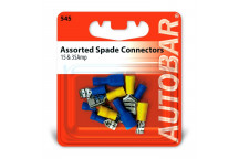 Autobar Assorted Spade Connectors 15 & 35 Amp Pack of 10