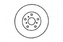 PR BRK DISC FT VW CADDY GOLF PASSAT VENTO 92-99