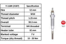 Glow Plug Toyota VW 86-97