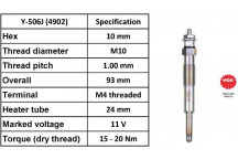 Glow Plug Renault Vauxhall 97-05